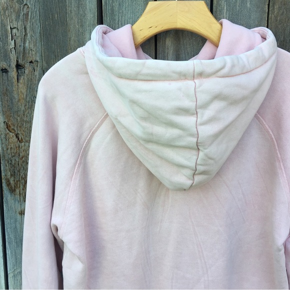 NWT Hudson Jeans Live In Hoodie Sweatshirt Rose Pink Quartz Mineral L - Picture 9 of 16
